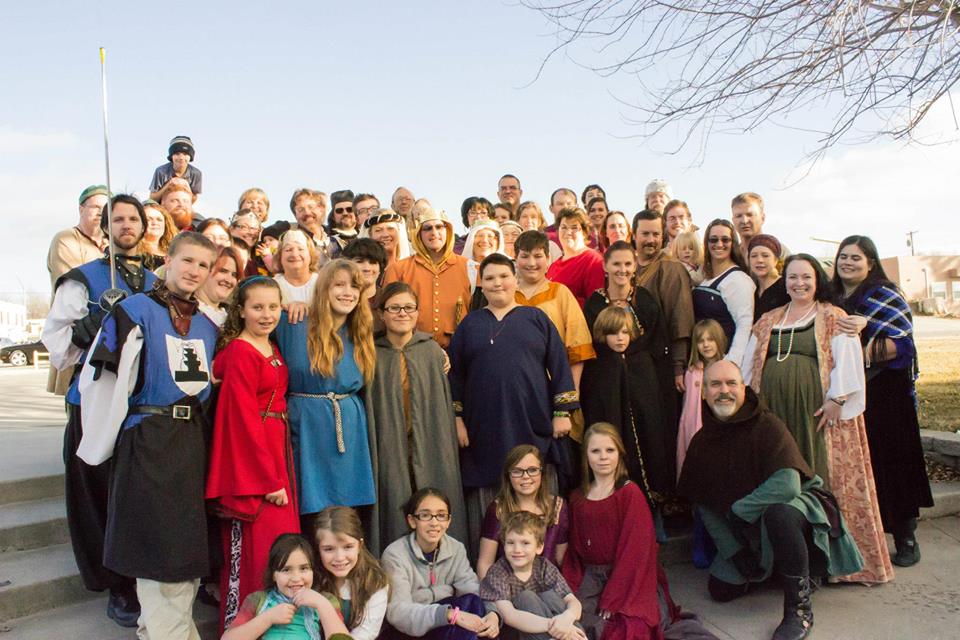 Group photo of the members of the Barony in 2015